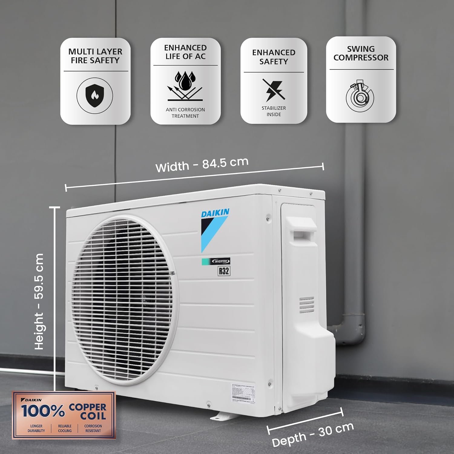 DAIKIN 1.5 TR 3 STAR INVERTER SPLIT AC - Image 5
