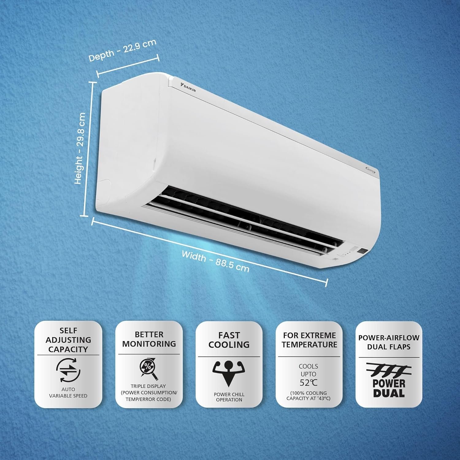 DAIKIN 1.5 TR 3 STAR INVERTER SPLIT AC - Image 4
